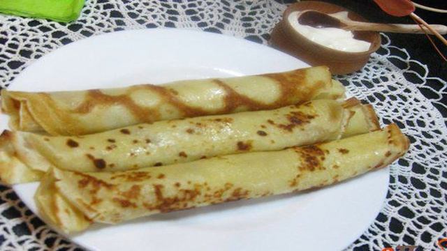 Блинчики с творожной массой