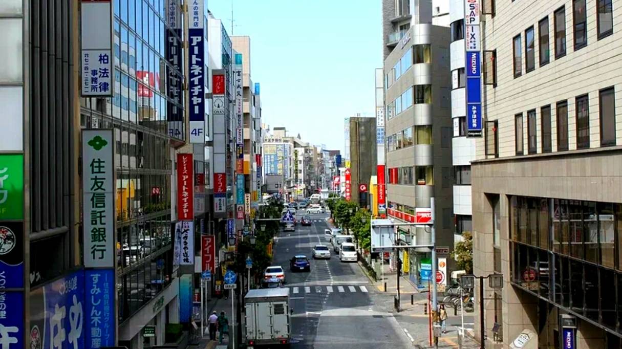 Кашива. Япония. (Kashiwa Japan walking)