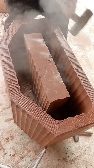 Carving a Stone Water Tank - ASMR Rock Chiseling, So Satisfying!