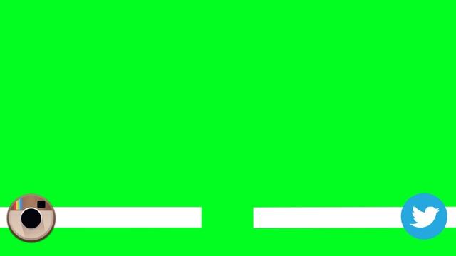 ФУТАЖ: анимированные социальные сети:вк, твиттер, инста|ANIMATED SOCIAL MEDIA BAR GREEN SCREEN