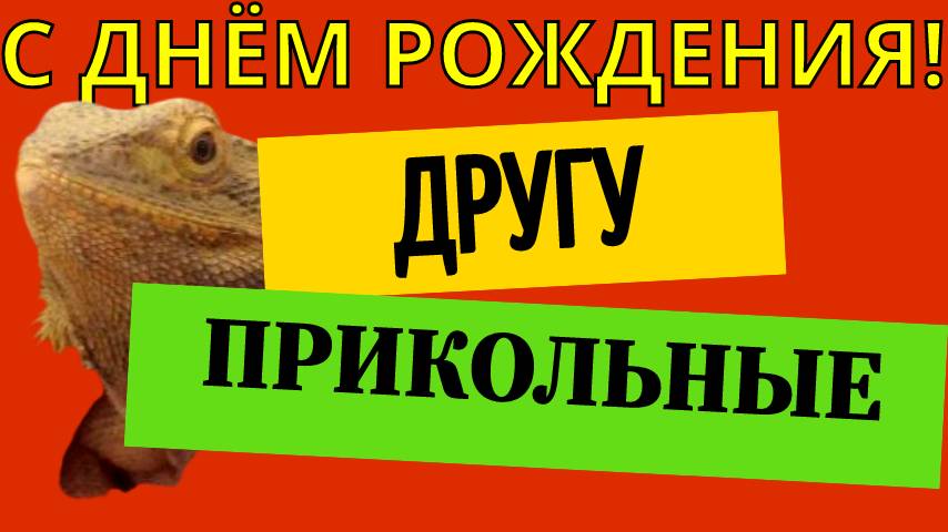 Поздравления с днём рождения другу прикольные