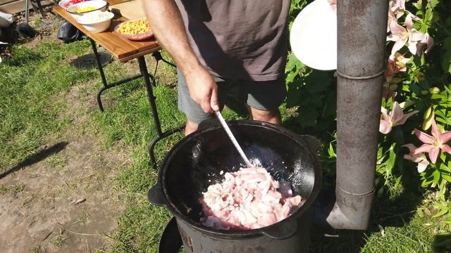 Супер рецепт! Макароны с курицей по-татарски в казане ?