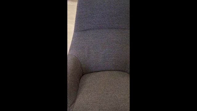 Кресло Q-Home Hansen Brown, ткань серая, 360°, QH-Hansen-Brown