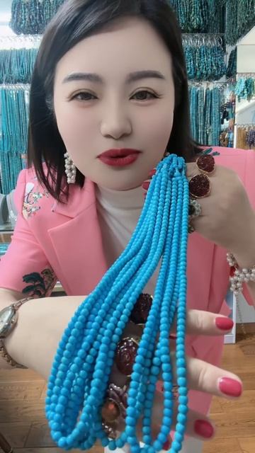 250520-8 The Original Turquoise Bead String: Wear Mountains, Rivers and Seas on Your Wrist
