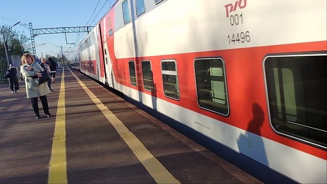 21 мая 2025 г. Электровоз ЭП2К-399 с Двухэтажным поездом Колпино