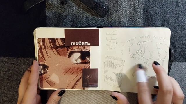 • sketchbook tour | - 'обзор на скетчбук '- 2021 /много геншина/