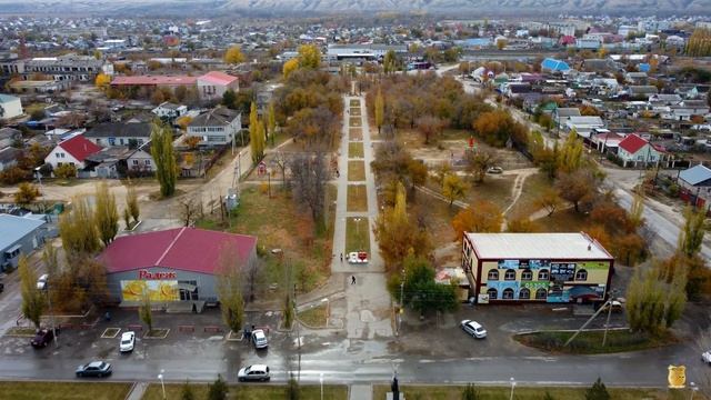 Суровикино сверху.  Октябрь 2021 г. 4к
