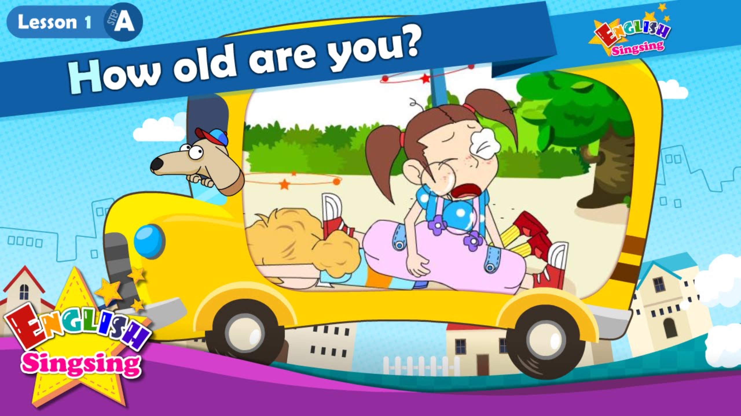 АНГЛИЙСКИЙ ЯЗЫК ДЛЯ ДЕТЕЙ | Lesson 1 (A) How old are you - How old - Age - Cartoon Story
