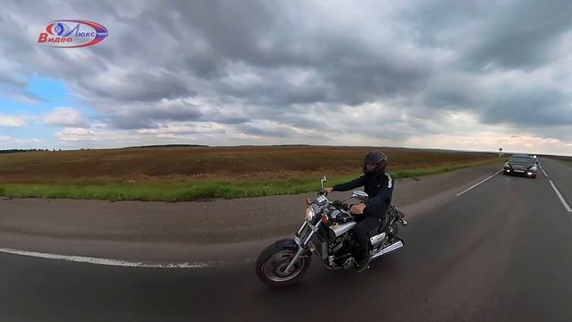 По дорогам Кузбасса, обгоняя ветер! Moto Extreme Action, 360 Видео Люкс
