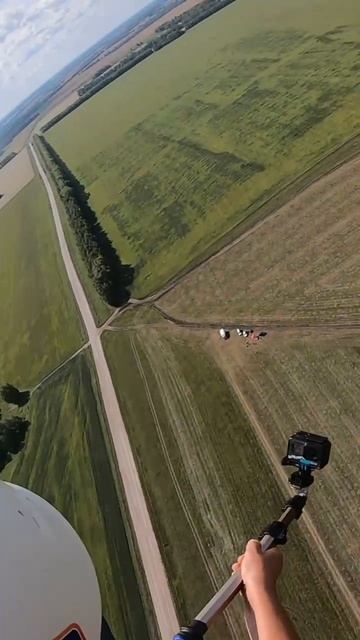Полёт на параплане. Новосибирск.