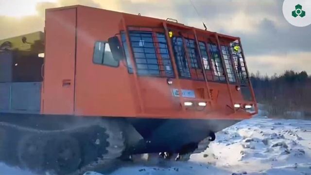 ПБУ-2 на гусеничном шасси. Тестовый проезд на поле