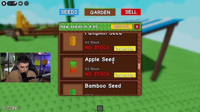 Я посадил самые реткое растение в Roblox