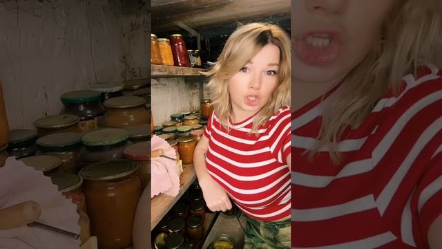 Запасы на зиму #уралочка #уральскаядевушка