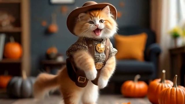🎃😻Cute Cats in Halloween Costumes 🐾👻 - Funny Cats Doing Human Things 😻
