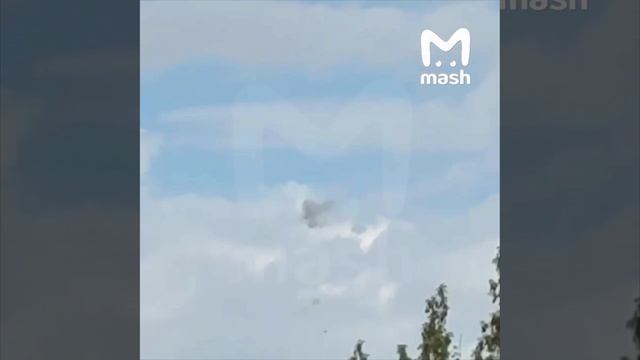 🇷🇺🇺🇦Видео уничтожени украинского  БпЛА расчётами ПВО над Московской областью сегодня около