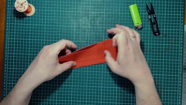 Женский кошелек - Выкройка - How to make cash envelope wallet - Leather patte