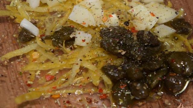 Куриное филе запеченое с лимоном и овощами