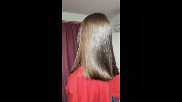 Уход холодный ботокс с термошапкой , однотонное окрашивание .