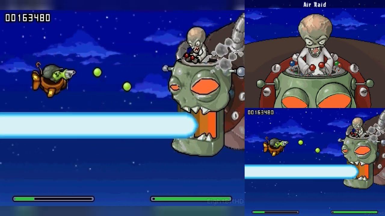 Plants vs. Zombies [Nintendo DS] Air Raid Gameplay [DS Exclusive Mini Game]