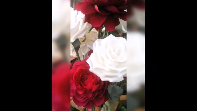 Розы из изолона