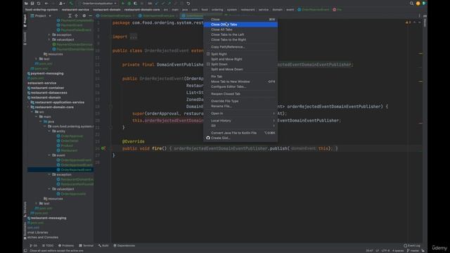 051 Domain core module Adding Exception, Domain events and Domain Service