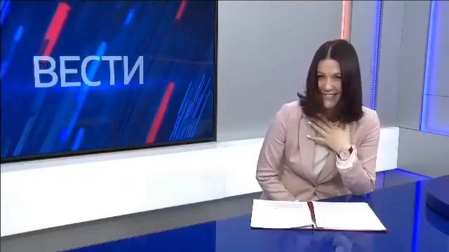 Ведущая рассмеялась в эфире на российском ТВ - прикол | Мега ржачь