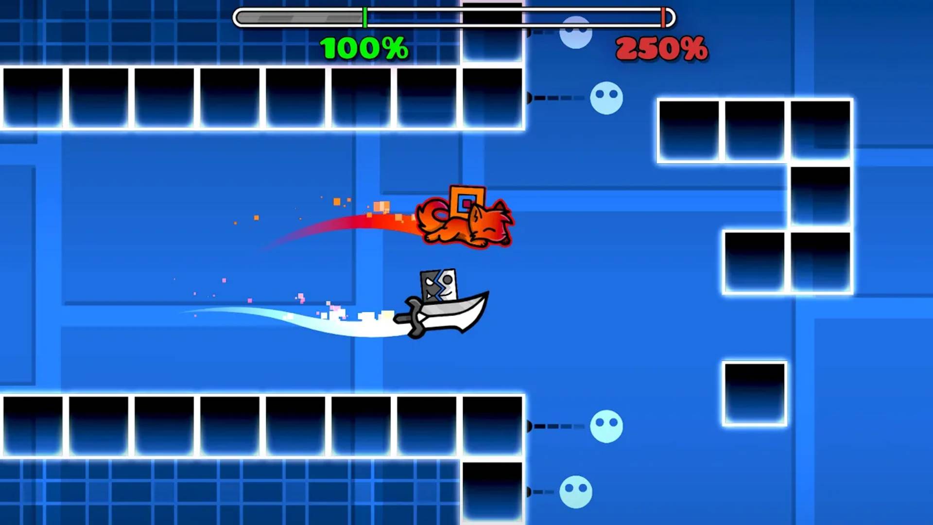 Полные ВЕРСИИ УРОВНЕЙ, но У НАС ОДНА ПОПЫТКА в Geometry Dash
