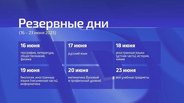 Основной период ЕГЭ-2025 начнётся 23 мая
