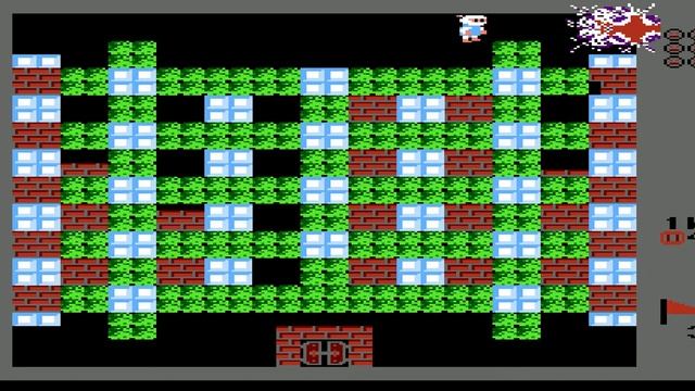 Bomber City (Battle City Hack) (NES, 1985) Уровень 3