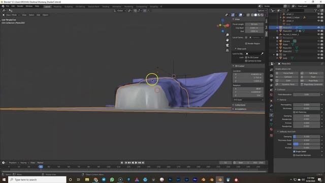 Cloth Reveal Animation in under 10min | Blender 2.9
