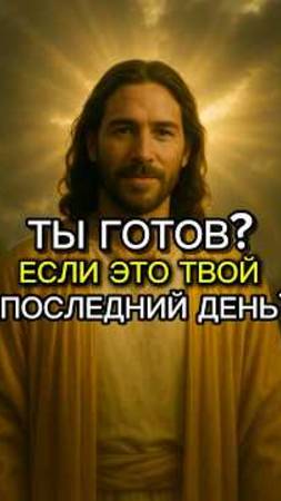 ЕСЛИ СЕГОДНЯ ПОСЛЕДНИЙ ДЕНЬ ТВОЕЙ ЖИЗНИ❓