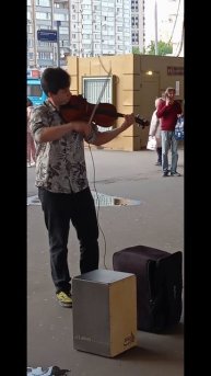 уличные скрипачи