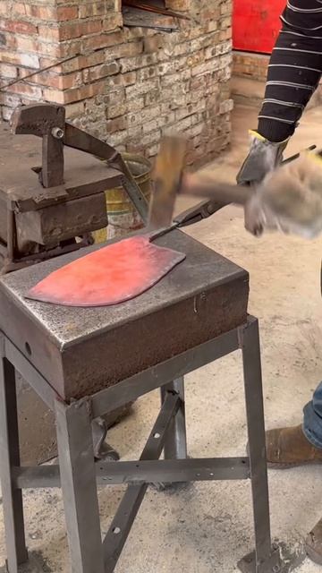 Forging Red-Hot Steel into Tools ｜ Industrial Hammer Press in Action