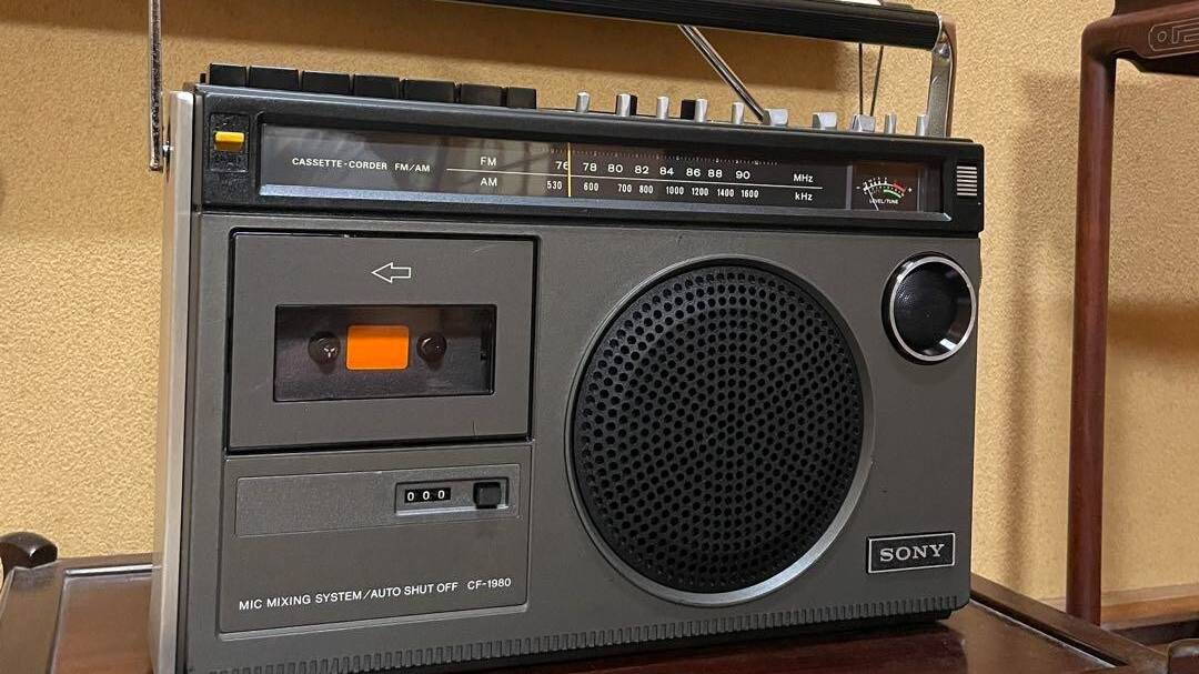 Sony CF-1980 Studio винтажный монофонический кассетный магнитофон 1974 года выпуска