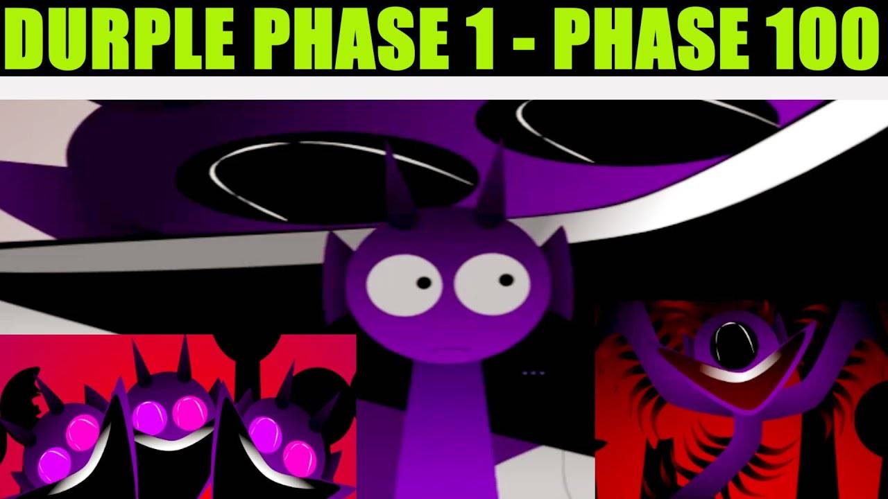 Невероятный Sprunki, но все Durple (Purple) в фазе 1 против фазы 2,3,4 против фазы 82,84 до фазы 100