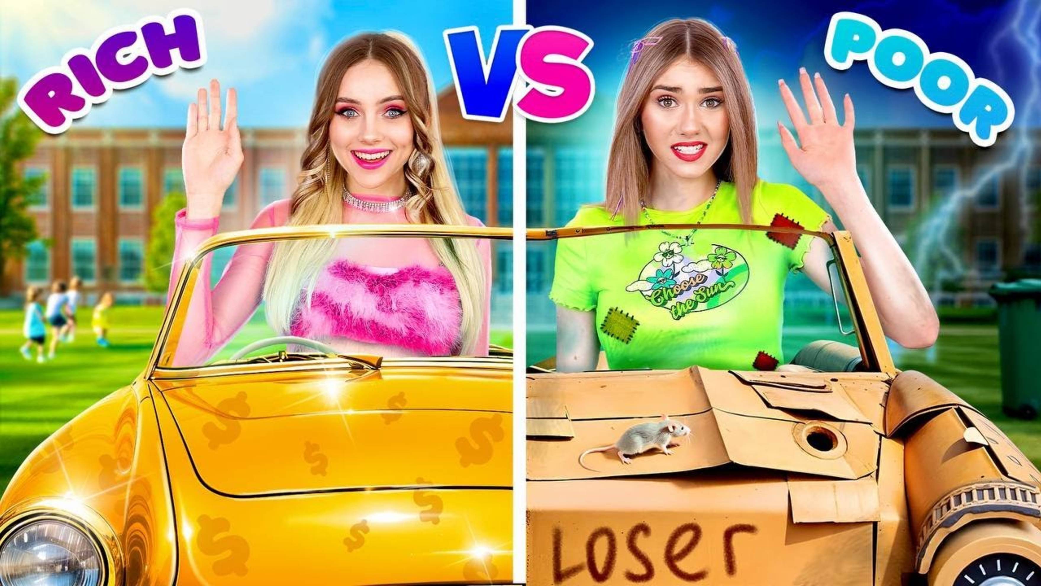 Тим Тин : Бедная VS Богатая VS Гига Богатая Девушка в Колледже || Моя Любовь — Миллионер. Тим Тин