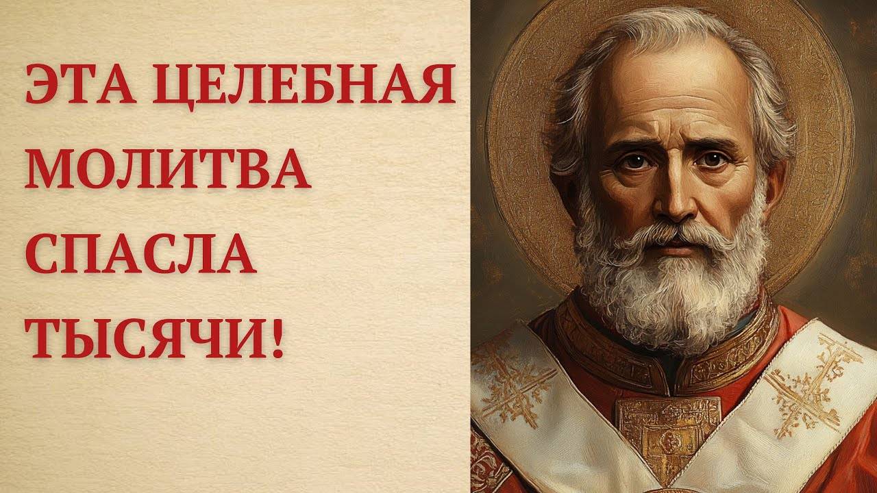 ДРЕВНЯЯ Монастырская МОЛИТВА Николаю Чудотворцу о ЗДРАВИИ и ИСЦЕЛЕНИИ