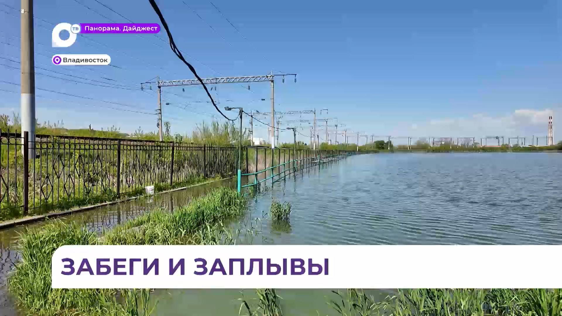 Часть беговой дистанции озера Чан больше недели находится под водой