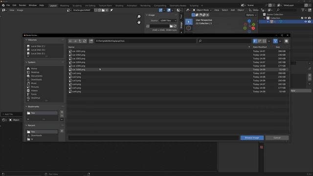 Fast way to combine multiple textures into one  Blender  Bake  UDIM