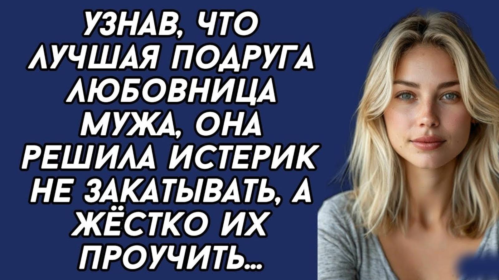 Узнав, что лучшая подруга любовница мужа, она решила истерик не закатывать, а жёстко их проучить