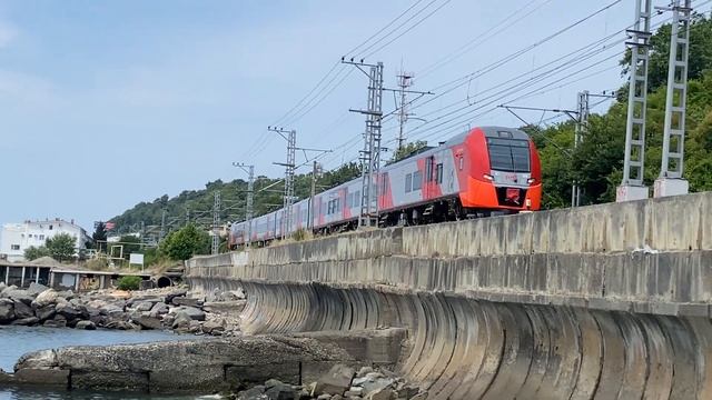 Электропоезд ЭС1-008 ,,Ласточка’’ сообщением №6105 Сочи-?