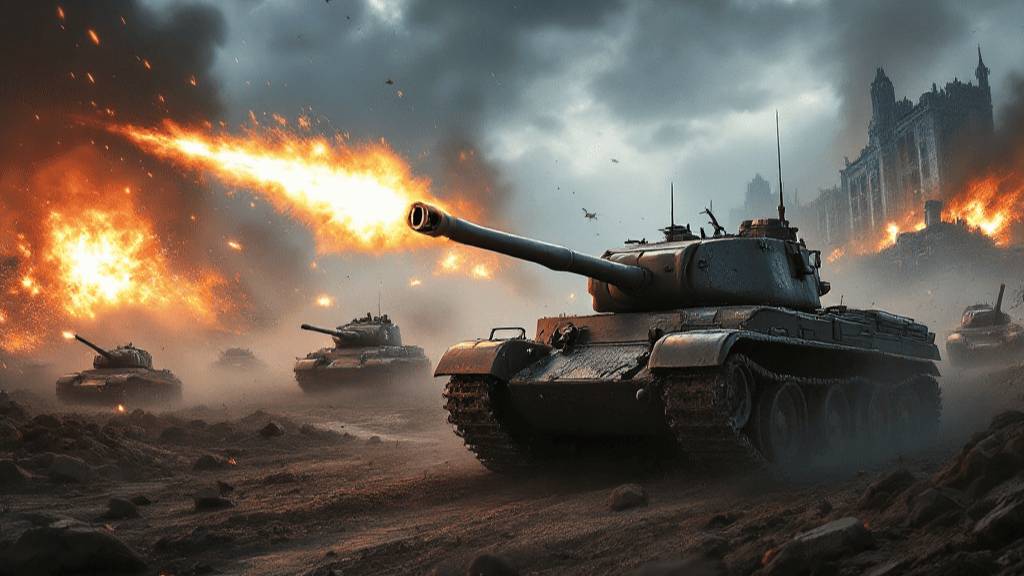Играем танки после тяжелого рабочего дня. Без комментариев.