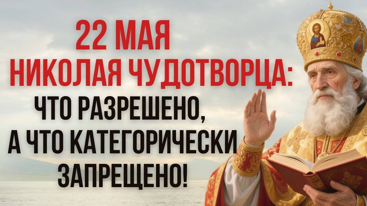 22 МАЯ — День Святого Николая: Что РАЗРЕШЕНО, А Что КАТЕГОРИЧЕСКИ ЗАПРЕЩЕНО!