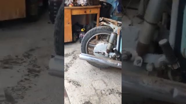 Я купил мотоцикл иж Юпитер 4 Первый запуск спустя 20лет