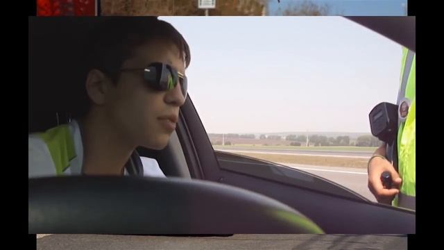 Не опытный гаишник  Водитель профи!!!
