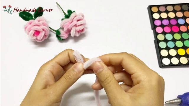 How to make rose flower with pipe cleaner? -Сделайте красивый цветок розы