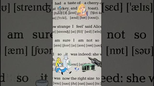 Стр. 17 Приключения Алисы в стране чудес Чтение с транскрипцией Л Кэррол