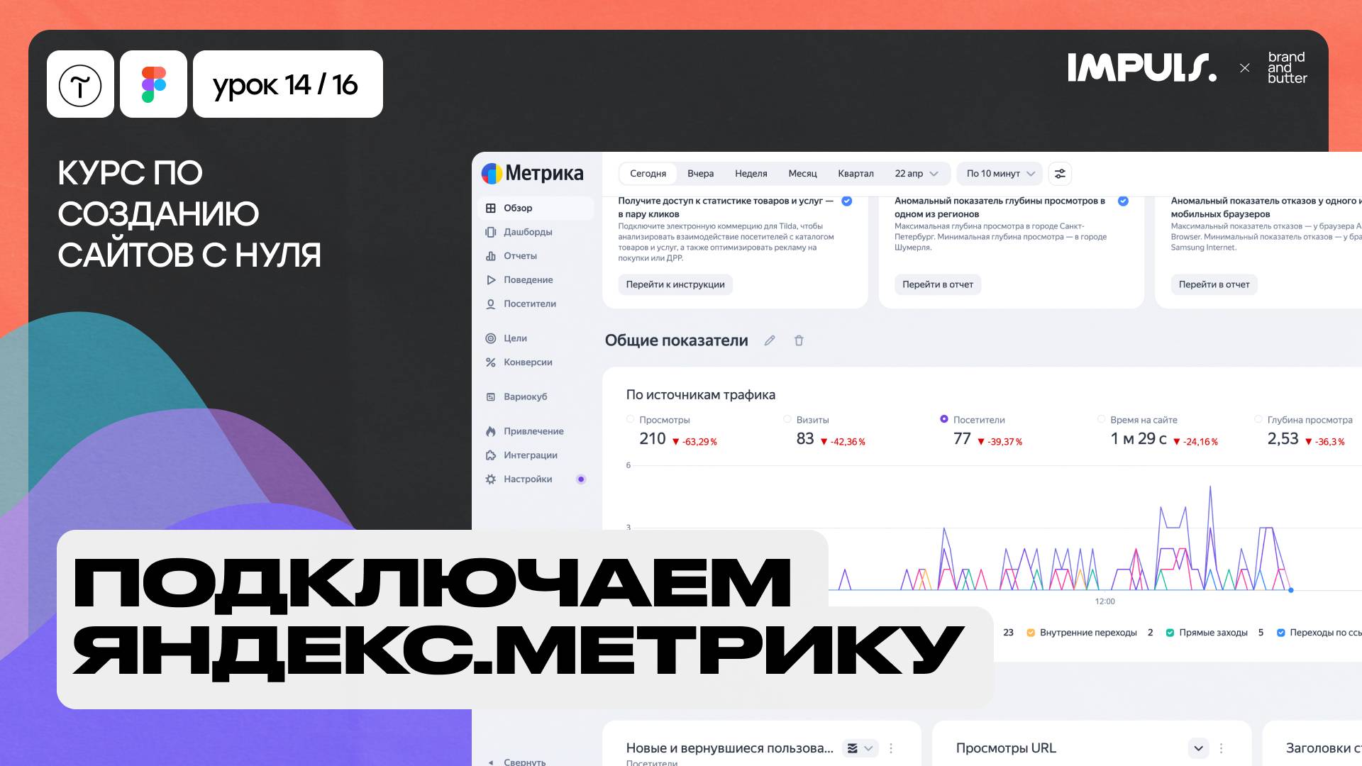 Урок 13. КАК ПОДКЛЮЧИТЬ ЯНДЕКС.МЕТРИКУ | ПОЛНЫЙ КУРС ПО СОЗДАНИЮ САЙТОВ на Tilda