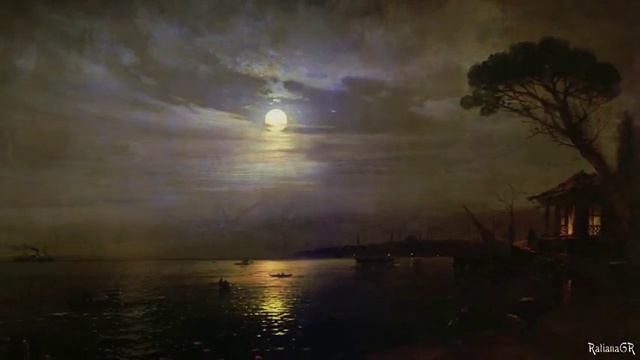 Иван Айвазовский - Ivan Aivazovsky Moon Path - Лунная дорожка Franz Schubert - Serenade
