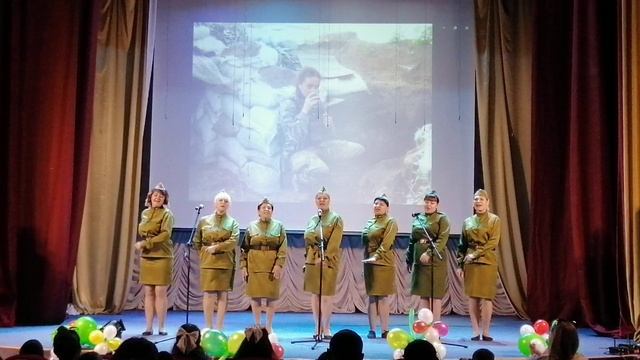 Вокальный ансамбль "Девчата"песня "Женщины в погонах"
руководитель Соколова Наталья